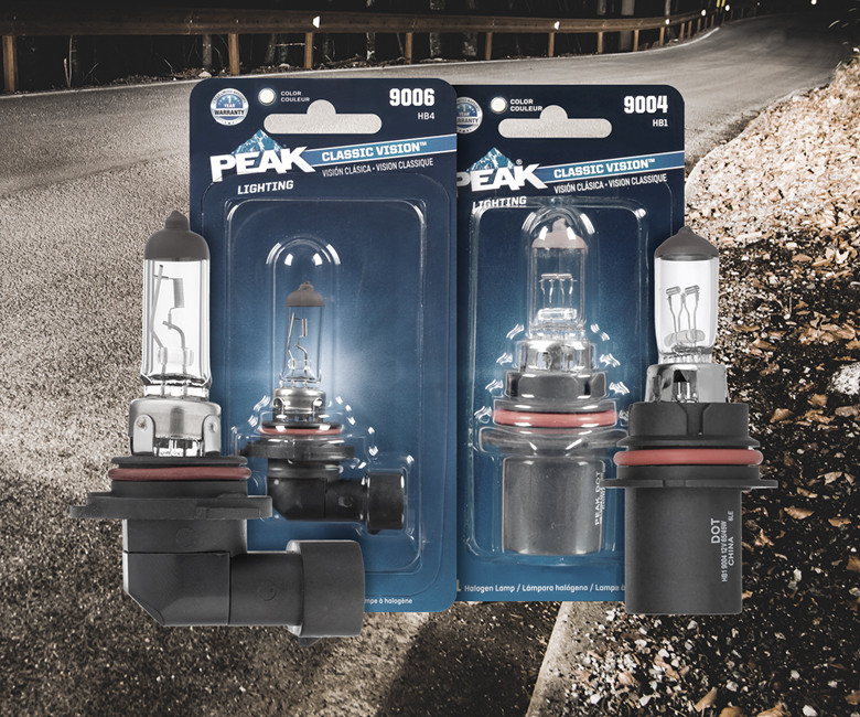 PEAK® Halogen Bulbs Automotive Headlamp